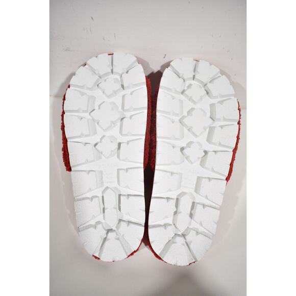 Prada Terry Cloth Roso Red Black Logo Slide Sandal Rubber Sole Flip Flop Flat 40 - Picture 10 of 10
